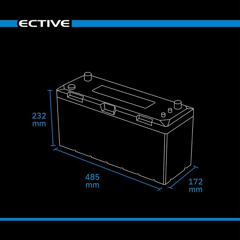 ECTIVE LC 200 Marine LT IP67 LiFePO4 Lithium Versorgungsbatterie