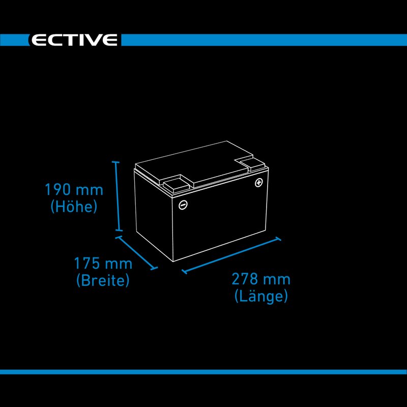 ECTIVE LC 105 Dual Versorgungsbatterie 105Ah 12V 1344Wh 1100A