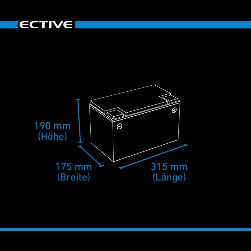 ECTIVE LC 120 Dual Versorgungsbatterie 120Ah 12V 1536Wh 1320A