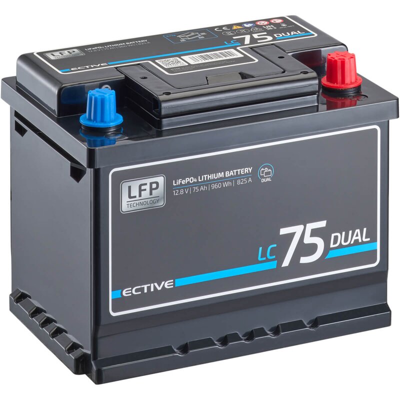 ECTIVE LC 75 Dual Versorgungsbatterie 75Ah 12V 960Wh 825A