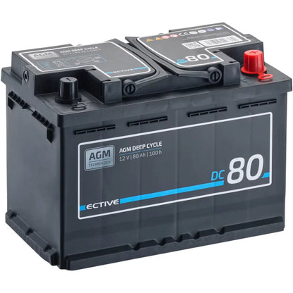 ECTIVE DC 80 AGM Deep Cycle 80Ah Versorgungsbatterie