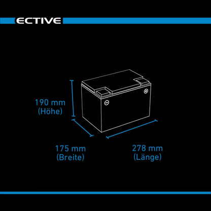 ECTIVE DC 80 AGM Deep Cycle 80Ah Versorgungsbatterie