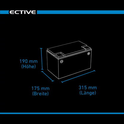 ECTIVE DC 95 AGM Deep Cycle 95Ah Versorgungsbatterie