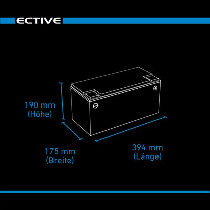 ECTIVE DC 120 AGM Deep Cycle 120Ah Versorgungsbatterie