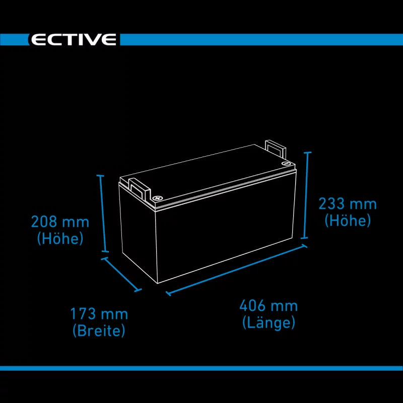 ECTIVE DC 150 AGM Deep Cycle 150Ah Versorgungsbatterie