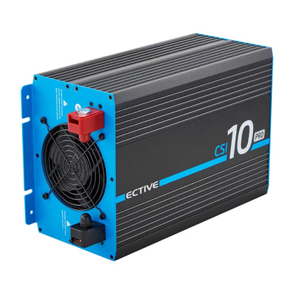 ECTIVE CSI 10 PRO 1000W/12V Gen. 2 Sinus-Wechselrichter mit Netzvorrangschaltung und Ladegerät
