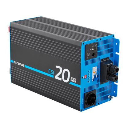 ECTIVE CSI 20 PRO 2000W/12V Gen. 2 Sinus-Wechselrichter mit Netzvorrangschaltung und Ladegerät
