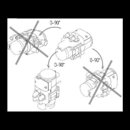 Autoterm Flow 5D (ehem. Binar 5s) Diesel-Wasserstandheizung 5kW inkl. Einbaukit, 12 o. 24V, Bedienteil wählbar