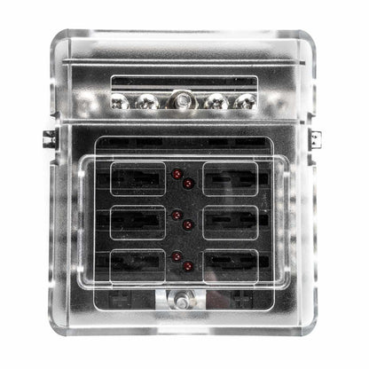 Sicherungshalter 12V/24V 6- oder 12-fach, Varianten mit integr. Minus-Schiene