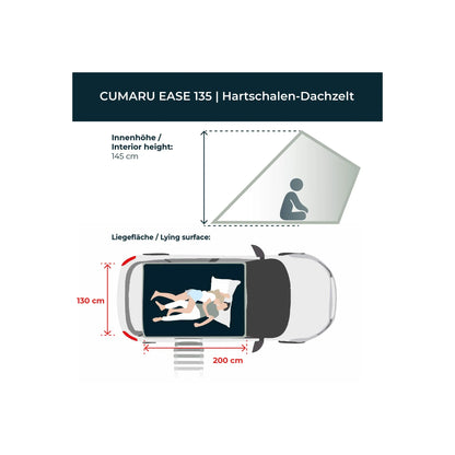 Hartschalen-Dachzelt CUMARU EASE