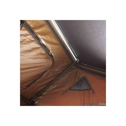 Alu-Hartschalen Dachzelt CUMARU UP 145 goldbraun
