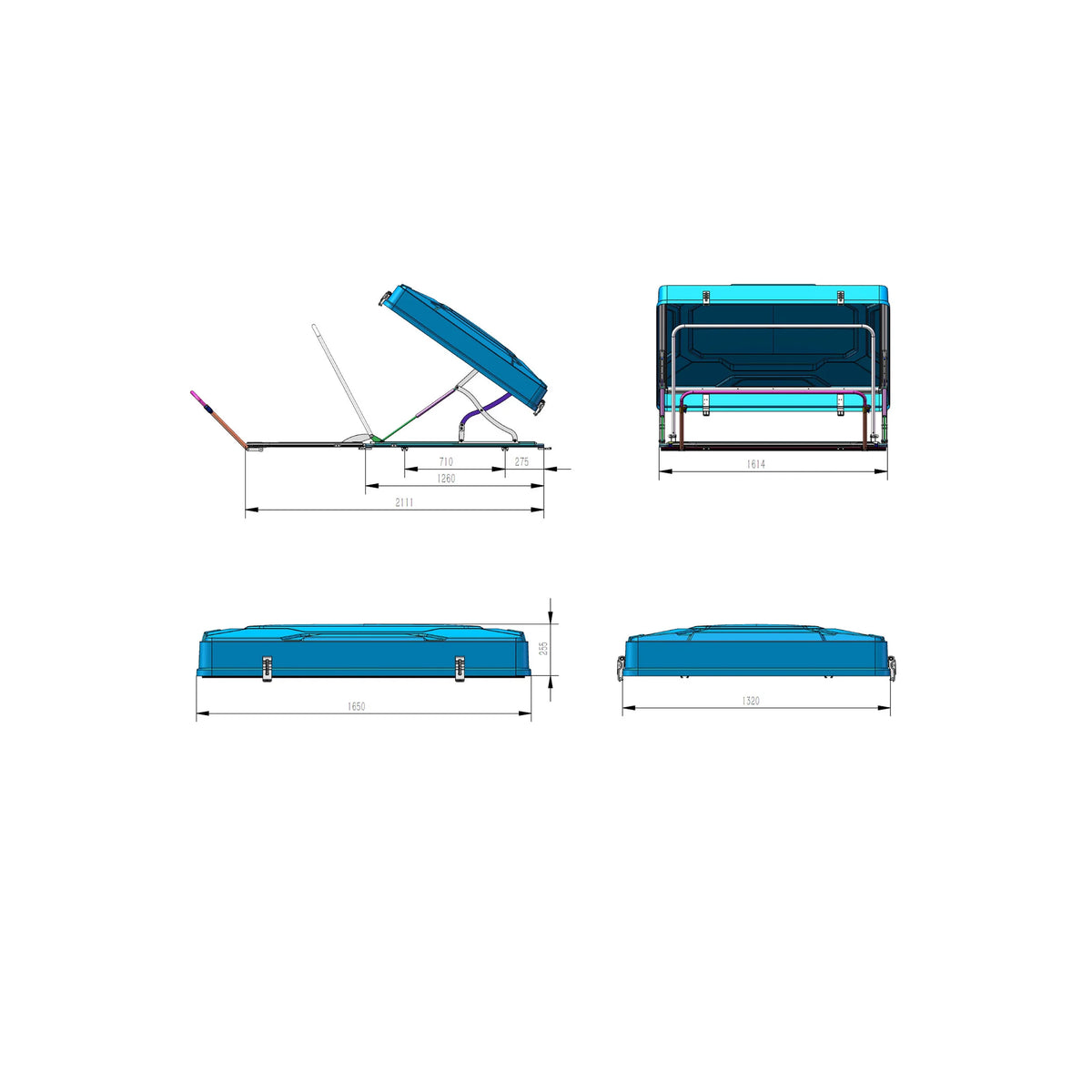 CUMARU LIGHT Aluminum Hardshell Roof Tent