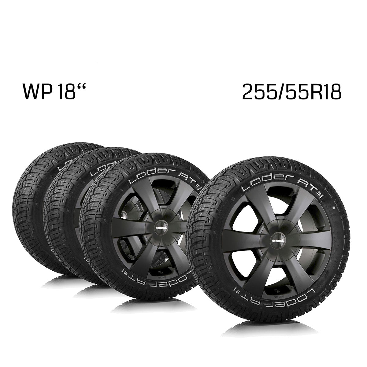 Komplettradsatz WP 18x8.5 mit Loder AT#1 255/55 R18 Ducato 5/130 (250 | 2014 - 2024)/ Boxer 5/130 (Y | 2014 -2024)