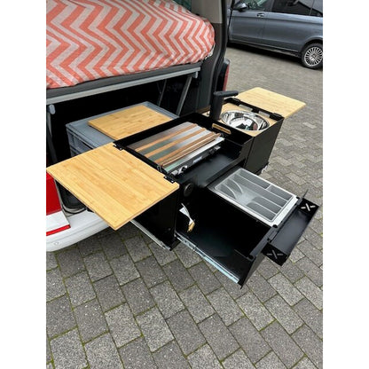 Aluminium Waschbeckenbox für Heckauszüge