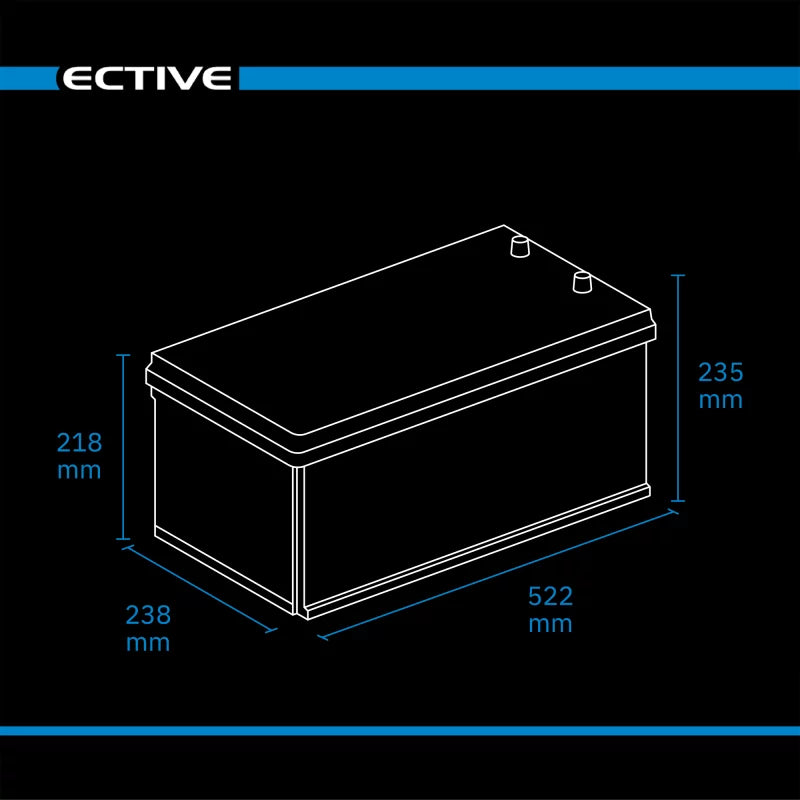ECTIVE NaC 200 BT 12 V Natrium Versorgungsbatterie 200 Ah