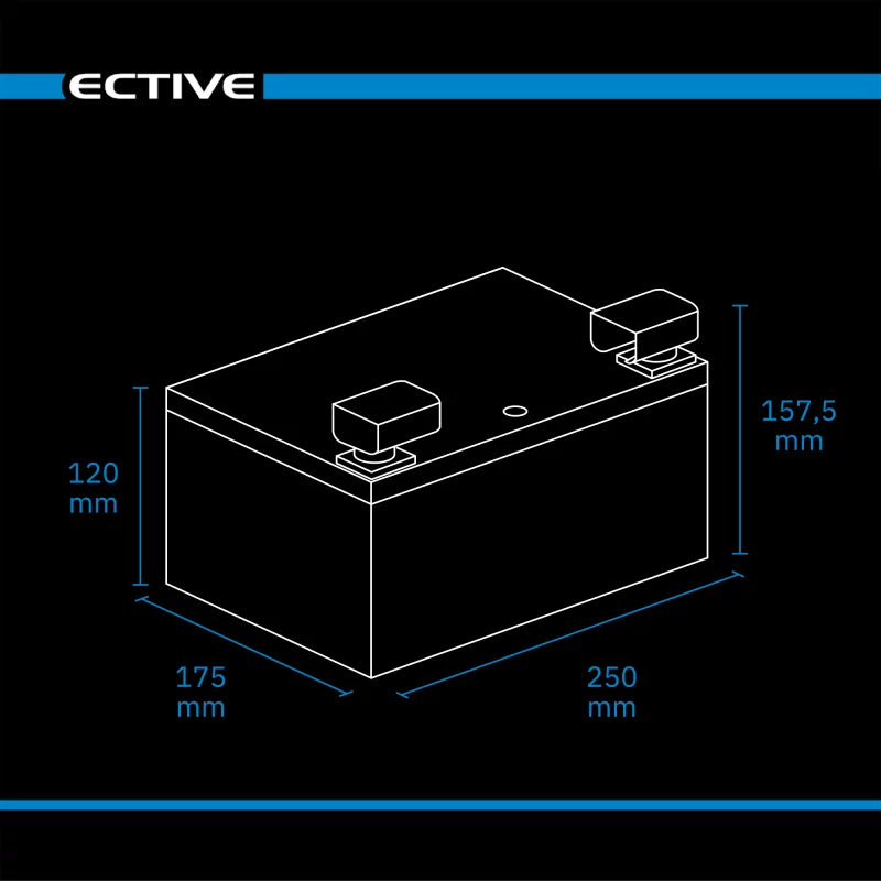 ECTIVE NaC 40 BT 12 V Natrium Moverbatterie 40 Ah