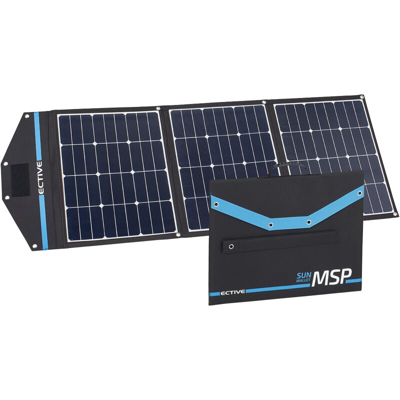 ECTIVE MSP 135 SunWallet faltbares Solarmodul 135W Solartasche