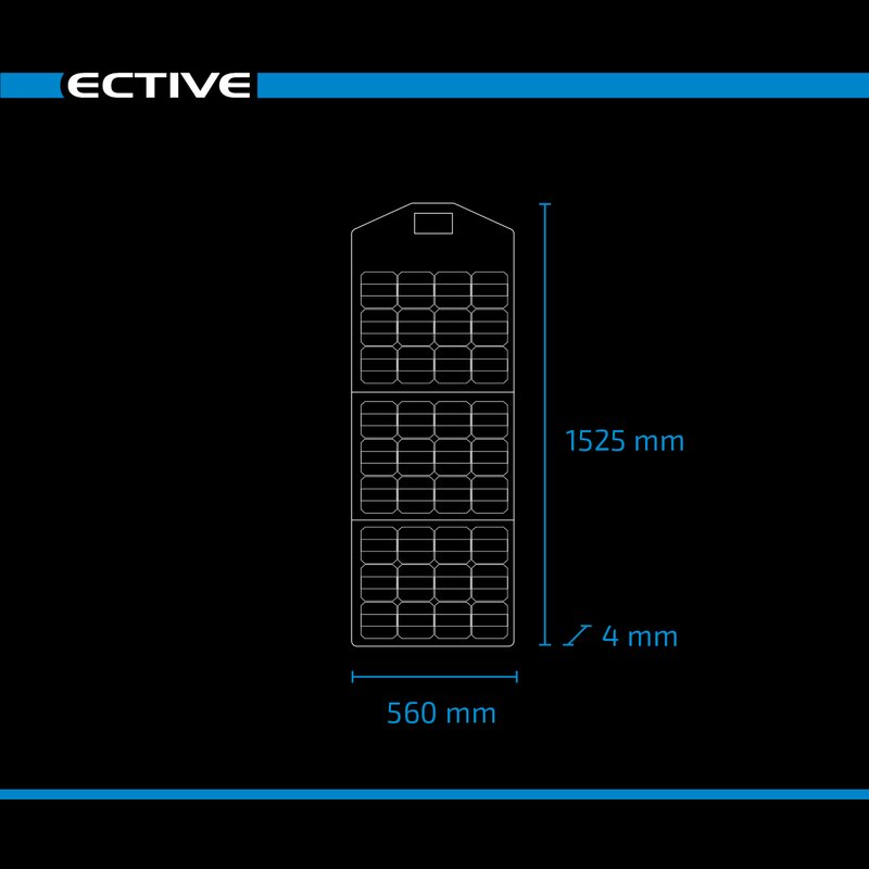 ECTIVE MSP 135 SunWallet faltbares Solarmodul 135W Solartasche