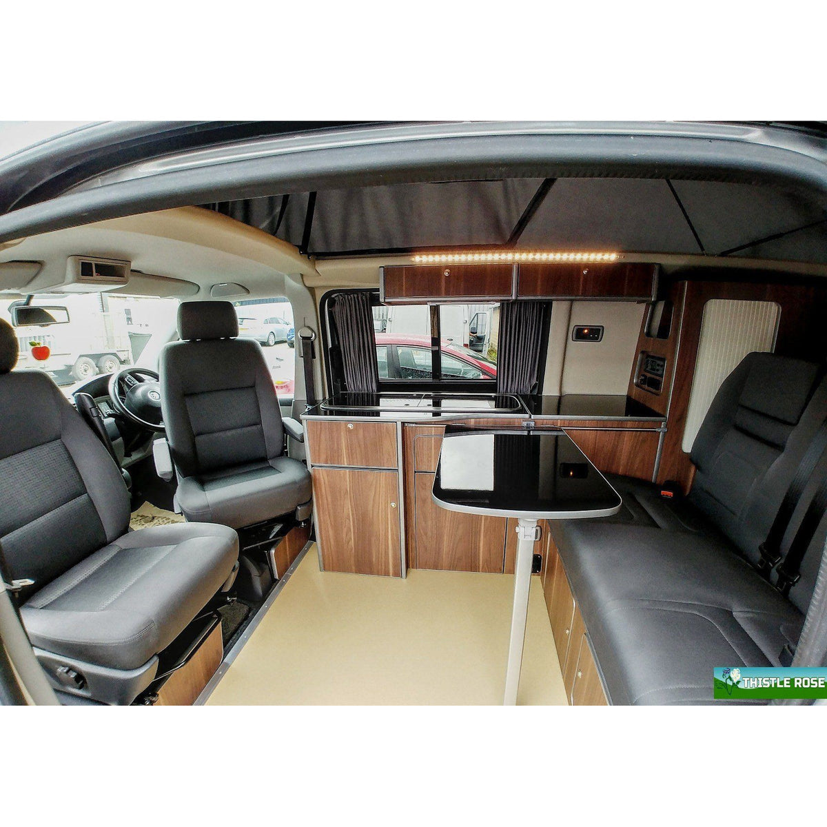 VW Transporter T5 bis T6.1 (2003–2024) RIB V2 Einzelsitz drehbar – Beifahrerseite versetzt
