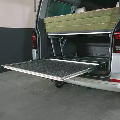 easygoinc. vanlife.module SLIDEOUT Heckauszug gesamte Breite für VW T5-T6.1 California Beach & Ocean