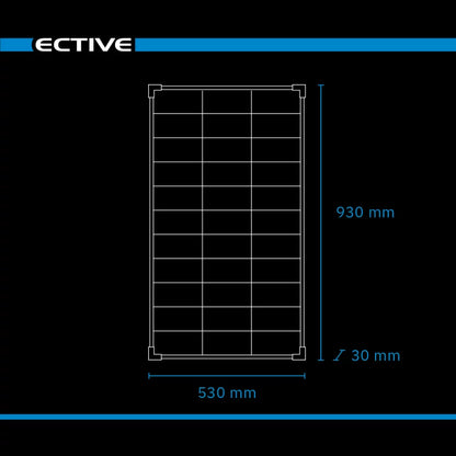 ECTIVE BSP 100 Black Slim Monokristallin Solarmodul 100W