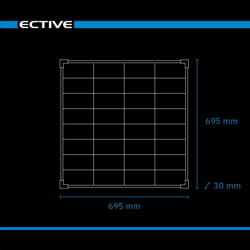 ECTIVE BSP 100C Black Monokristallin Solarmodul 100W