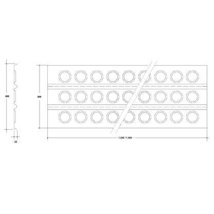 Sandblech Alu schwarz Standard