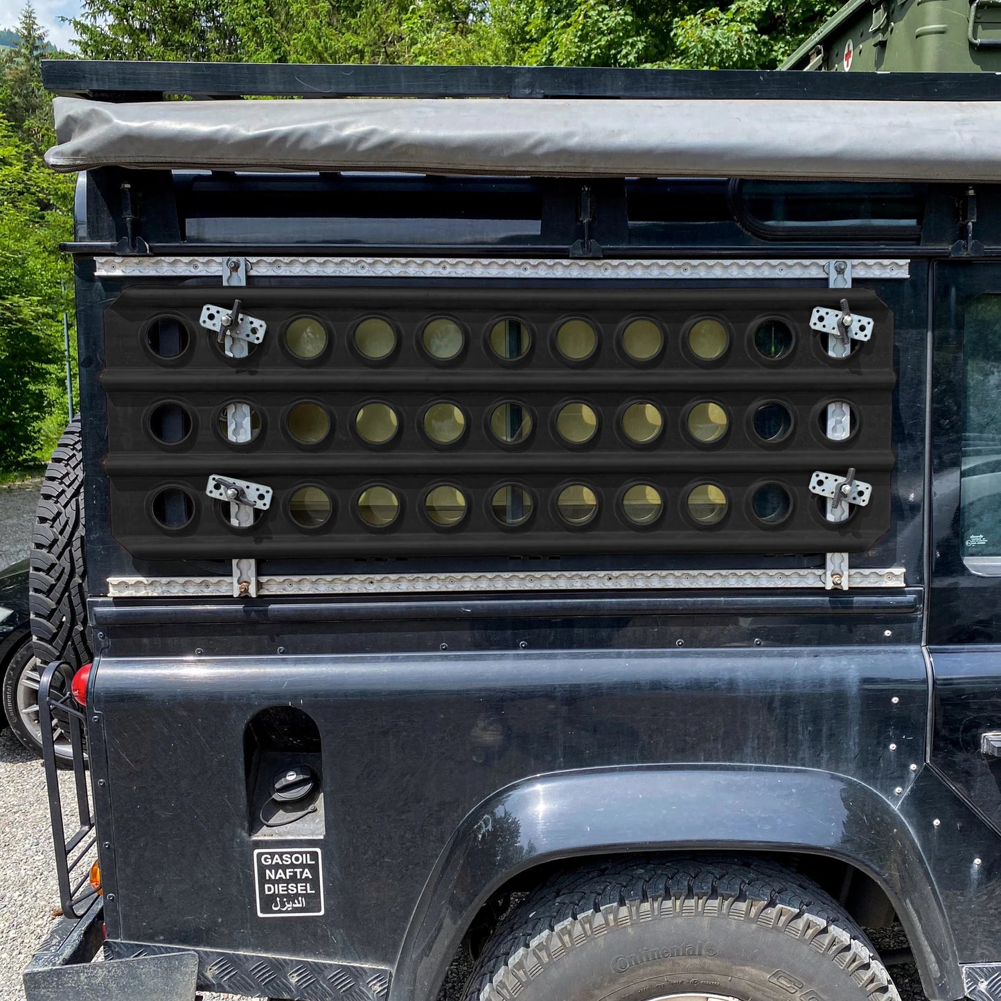 Sandblech Alu schwarz Standard