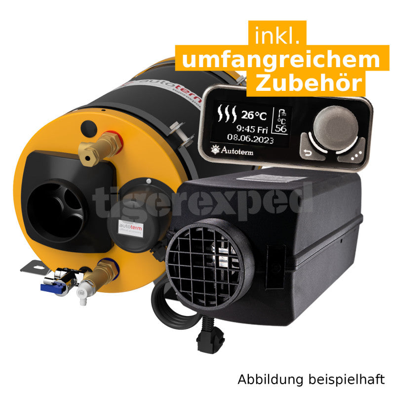 Warmduscher-Kit 2.0 - Autoterm Standheizung + combiBOIL mit Comfort Boiler Control