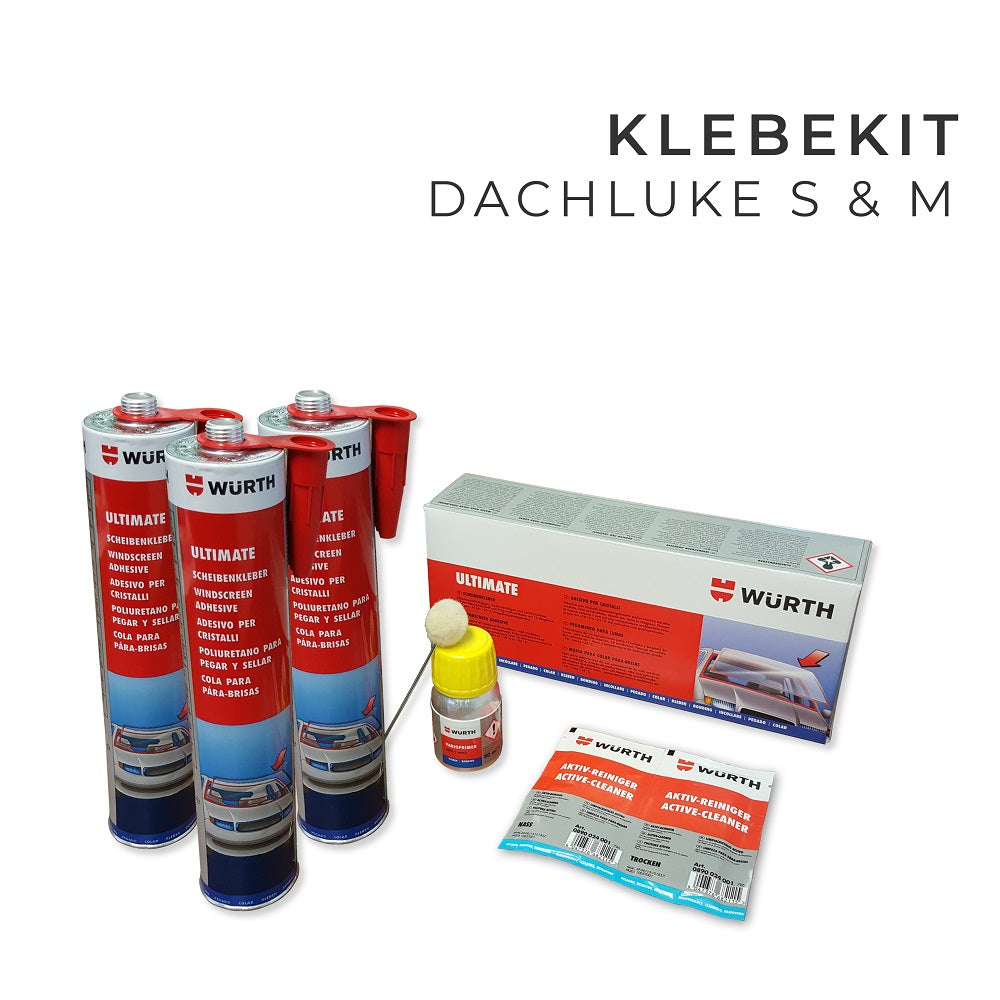 Klebekit, Scheibenkleber Set für Dachluke S & M