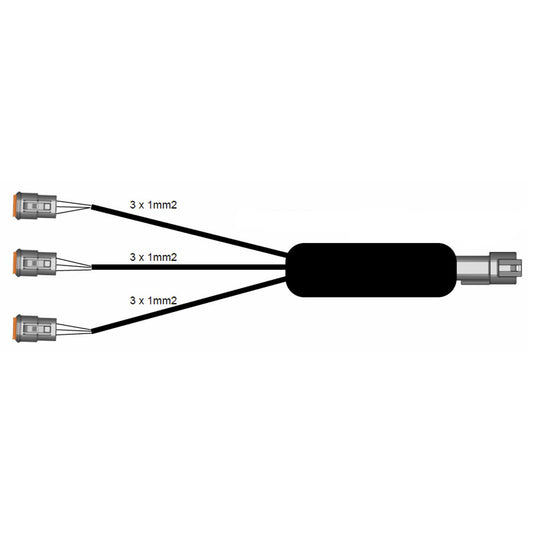 3-fach Verteilerkabel X-Type Fernscheinwerfer