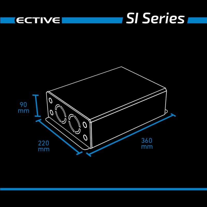 ECTIVE SI 15 (SI152) 12V Sinus-Inverter 1500W/12V Sinus-Wechselrichter