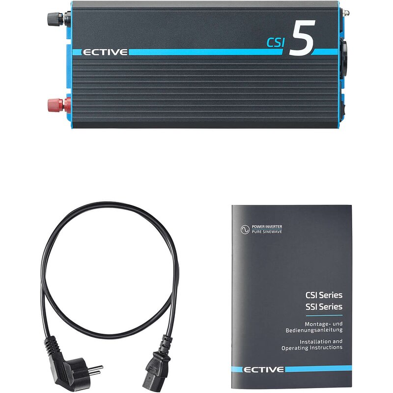 ECTIVE CSI 5 (CSI52) 12V Sinus Charger-Inverter 500W/12V Sinus-Wechselrichter mit Ladegerät und NVS