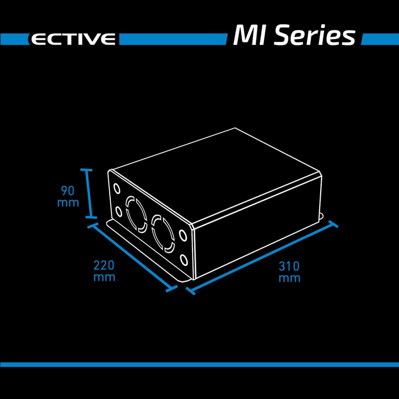 ECTIVE MI154 Power-Inverter 1500W/24V Wechselrichter
