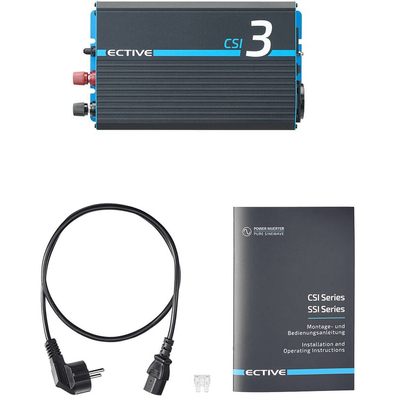 ECTIVE CSI 3 (CSI32) 12V Sinus Charger-Inverter 300W/12V Sinus-Wechselrichter mit Ladegerät und NVS