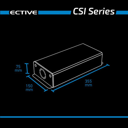 ECTIVE CSI54 Sinus Charger-Inverter 500W/24V Sinus-Wechselrichter mit Ladegerät und NVS