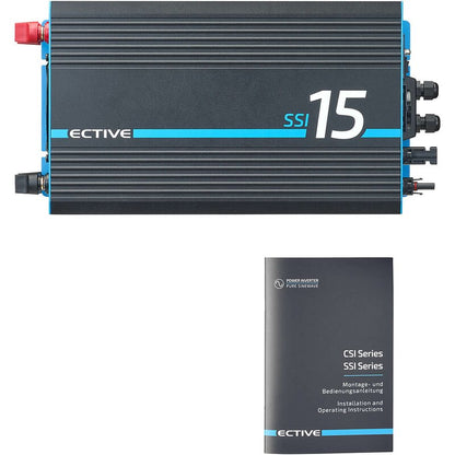 ECTIVE SSI 15 4in1 Sinus-Inverter 1500W/12V Sinus-Wechselrichter mit MPPT-Solarladeregler, Ladegerät und NVS