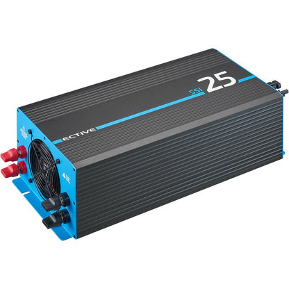 ECTIVE SSI 25 (SSI252) 12V 4in1 Sinus-Inverter 2500W/12V Sinus-Wechselrichter mit MPPT-Solarladeregler, Ladegerät und NVS