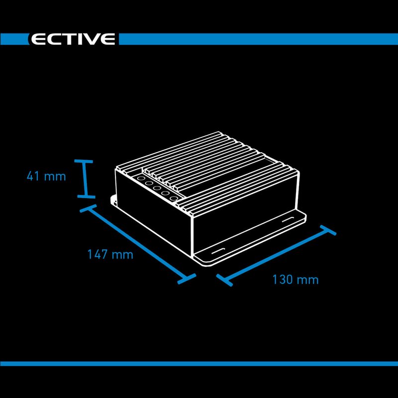 ECTIVE SC 20 MPPT Solar-Laderegler für 12/24V Versorgungsbatterien 240Wp/480Wp 50V 20A