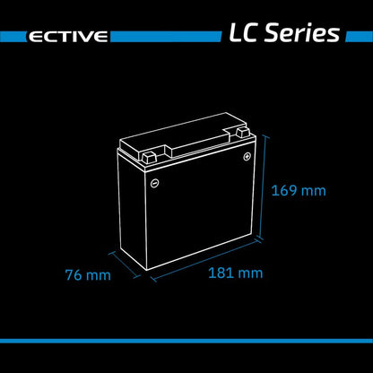 ECTIVE LC 20L 12V LiFePO4 Lithium Versorgungsbatterie 20 Ah