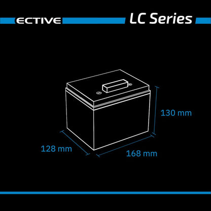 ECTIVE LC 22L 12V LiFePO4 Golf Trolley Lithium Akku 22 Ah