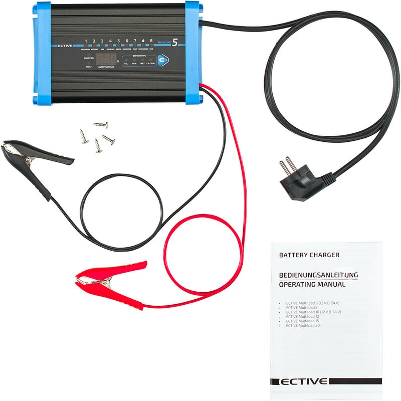 ECTIVE Multiload 5 5A/12V 8-Stufen Batterieladegerät