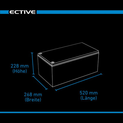 ECTIVE LC 250L BT 12V LiFePO4 Lithium Versorgungsbatterie 250 Ah