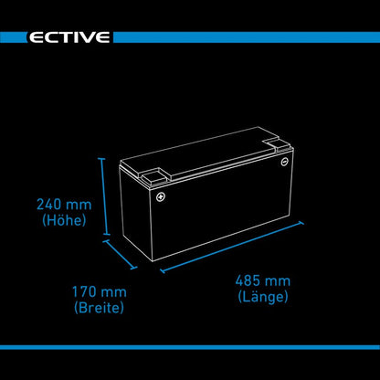 ECTIVE LC 200L LT 12V LiFePO4 Lithium Versorgungsbatterie 200 Ah