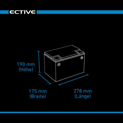 ECTIVE Semi Cycle SC80 AGM Versorgungsbatterie 80Ah