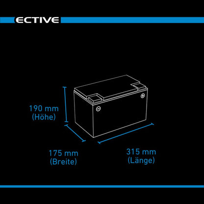 ECTIVE Semi Cycle SC95 AGM Versorgungsbatterie 95Ah