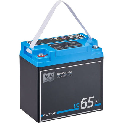 ECTIVE DC 65S AGM Deep Cycle mit LCD-Anzeige 65Ah Versorgungsbatterie