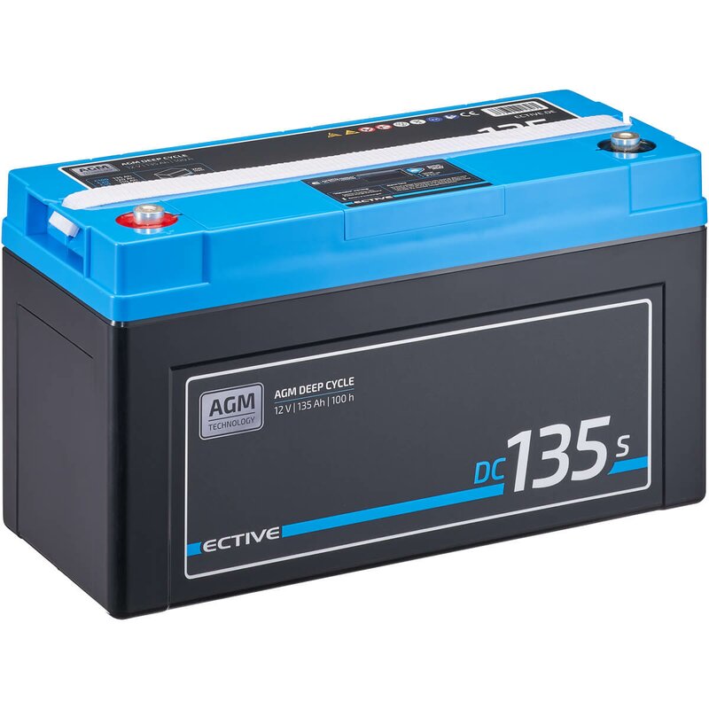 ECTIVE DC 135S AGM Deep Cycle mit LCD-Anzeige135Ah Versorgungsbatterie