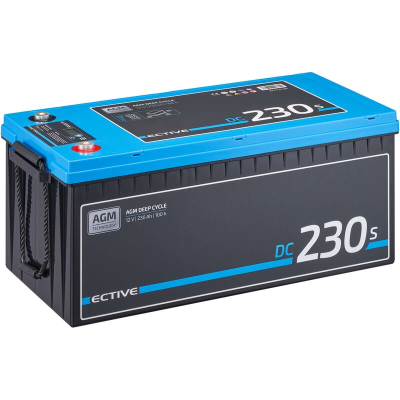 ECTIVE DC 230S AGM Deep Cycle mit LCD-Anzeige 230Ah Versorgungsbatterie