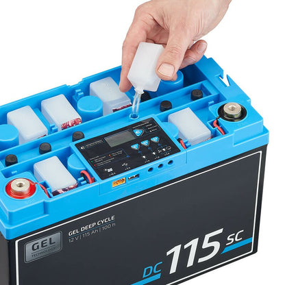 ECTIVE DC 38SC GEL Deep Cycle mit PWM-Ladegerät und LCD-Anzeige 38Ah Versorgungsbatterie